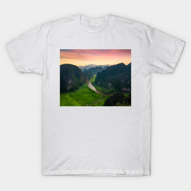 Tam Coc Vietnam T-Shirt by dags